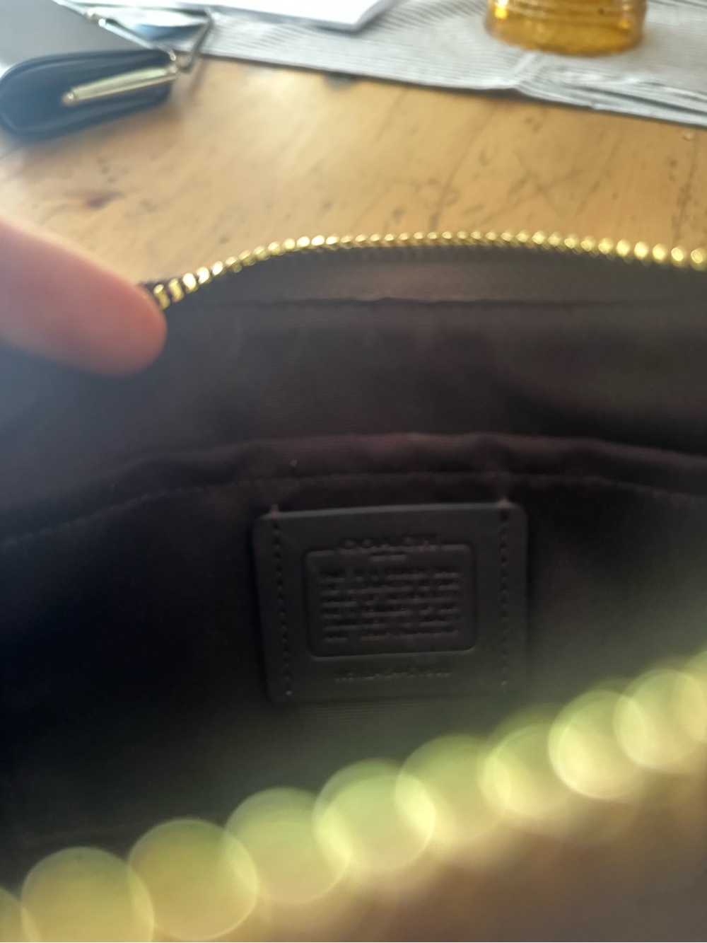 Coach Brown Signature Teri Bag - Picture 4 of 6